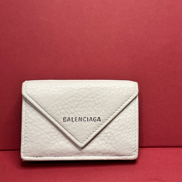 Balenciaga Handbags - AUTHENTIC Balenciaga Papier Mini Wallet White